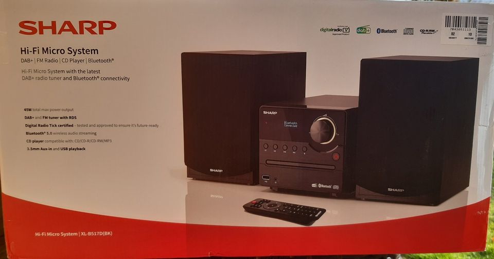 Sharp XL-B517D(BK) HiFi Stereo-Soundsystem Bluetooth Schwarz in Sachsen -  Bad Gottleuba-Berggießhübel | Stereoanlage gebraucht kaufen | eBay  Kleinanzeigen ist jetzt Kleinanzeigen