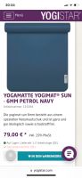 Yogamatte Yogistar Navy blau 6mm (Yoga/ Wellness/ Sport) Eimsbüttel - Hamburg Niendorf Vorschau