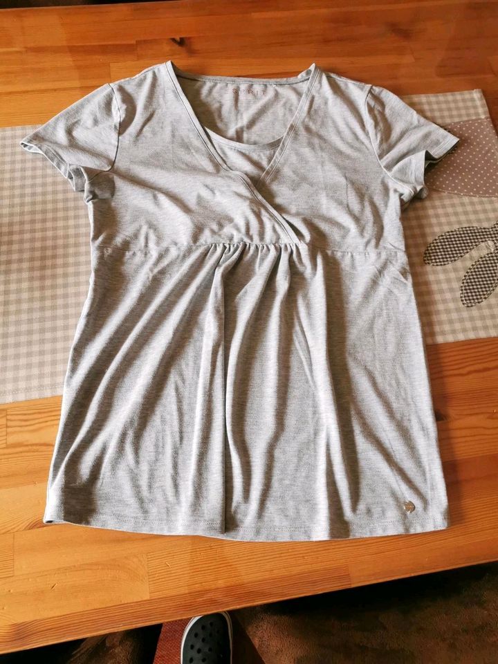 Umstandsshirt Stillshirt ESPRIT grau Gr XL in Remse