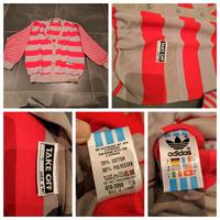 Vintage Pullover, Strickjacke, Adidas, Größe 7, rot-grau Niedersachsen - Holle Vorschau