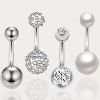 4x Bauchnabelpiercing Edelstahl insSilber Zirkon Diamanten Perle Duisburg - Duisburg-Süd Vorschau