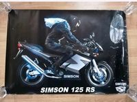 Simson RS 125 Poster Werbung Reklame Händlerliste Hessen - Borken Vorschau