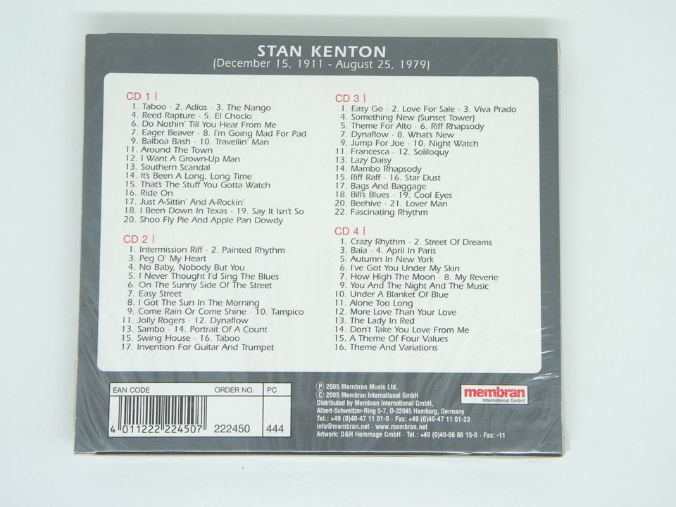 4 CD Set Best of Stan Kenton – Swing House NEU & OVP Jazz in Berlin