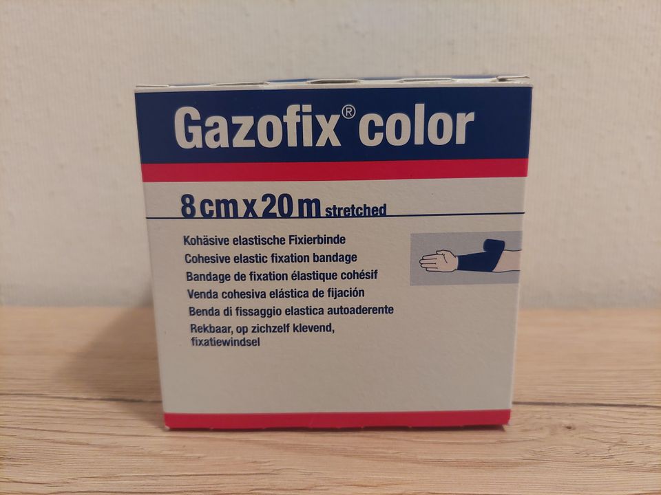 Fixierbinde Gazofix color blau 8cm x 20m streched OVP in Nürnberg (Mittelfr)