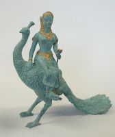 Thai-Bronze-Figur ‚Göttin mit Lotusblume auf Pfau‘ – Bankok-Stil. Baden-Württemberg - Korntal-Münchingen Vorschau