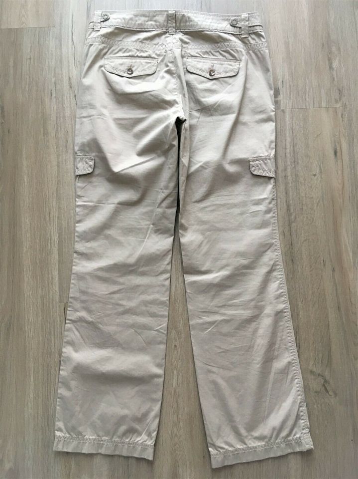 ESPRIT Cargohose in Beige, Regular, Gr. 38 in Witten