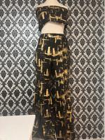 Zweiteiler in schwarz gold Farbtöne gr:Xl Hessen - Hanau Vorschau