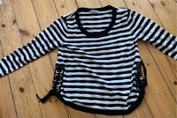 Claudie Pierlot Shirt Pullover Streifen raffinierter Schnitt gr2 Schwerin - Altstadt Vorschau