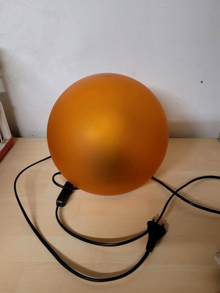 Dekolampe Stimmungslicht Dekoleuchte orange Kugel in Mainz