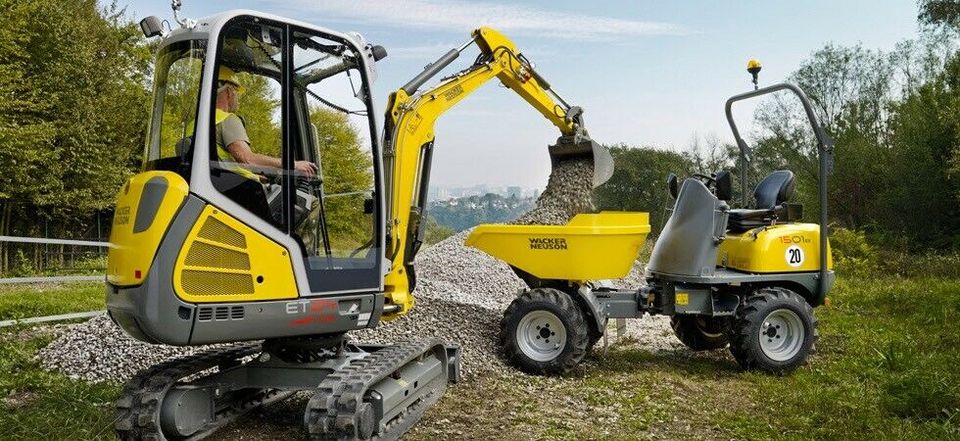 Vermietung Raddumper mit Hochkippmulde in Harzgerode