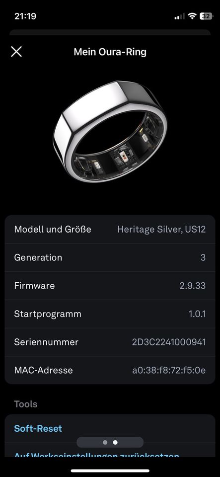 Oura Ring 3 Generation in Berlin