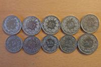 Schweizer Franken Konvolut mit 10 Münzen Hessen - Pfungstadt Vorschau