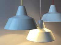 achtgrad / Vintage Louis Poulsen Kuli Emaillearmatur Pendel Lampe Nordrhein-Westfalen - Krefeld Vorschau