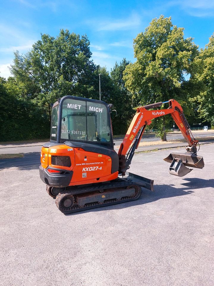 Minibagger Bagger 6.0 Tonnen Vermietung Verleih Mieten Radlader in Hannover