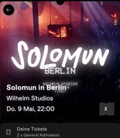 Zwei Solomun Tickets Berlin Wilhelm Studios Berlin - Mitte Vorschau