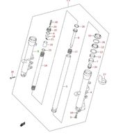 SUZUKI SFV 650 K9-L1  51130-44h10 Tauchrohr rechts Galdius Bonn - Auerberg Vorschau