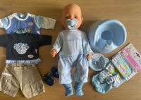 Zapf Baby Born Junge inkl. Zubehör Kleidung Schlafaugen Nordrhein-Westfalen - Emsdetten Vorschau