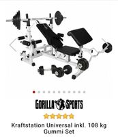 Gorilla Sports Kraftstation Universal inkl. 108 kg Gummi Set Niedersachsen - Lengerich Vorschau