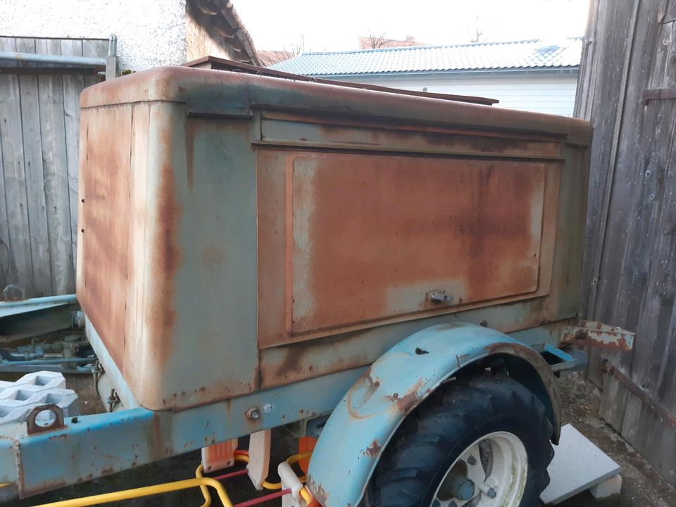 Fimag robur traktor wasserfass oldtimer holzwagen fahrgestell in Ottobeuren