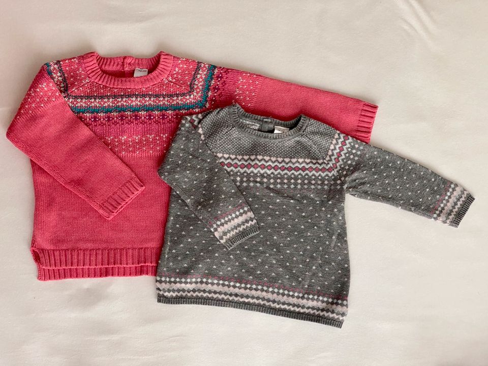 Pullover Pulli Babyclub 80 H&M 74 pink grau in Hattersheim am Main