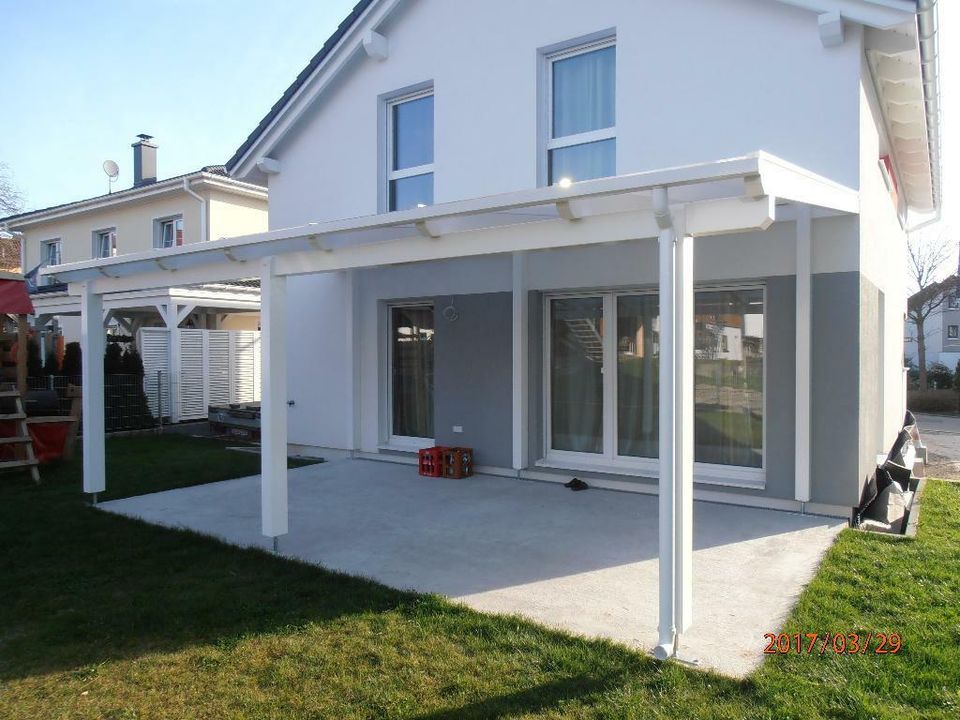 Terrassenüberdachung oder Carport 6 x 4 m Leimholz Stegplatten in Bergisch Gladbach