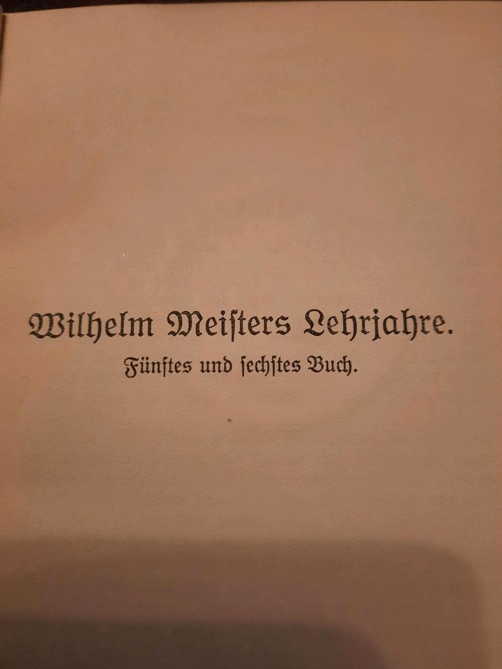 Goethes Werke in 5 Bänder, 18-19 Jahrhundert, antik, altdeutsch, in Neu Wulmstorf