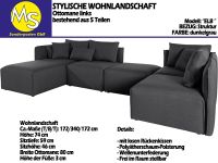 Sofa Couch Wohnlandschaft U Form DESIGN Struktur dunkelgrau Nordrhein-Westfalen - Mettingen Vorschau