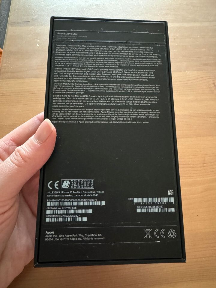 iPhone 13 Pro Max Karton/ Verpackung, OHNE Handy! in Weilheim i.OB