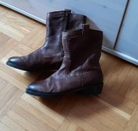 Stiefel  Stiefeletten  Gr. 35 Zara braun leder München - Laim Vorschau