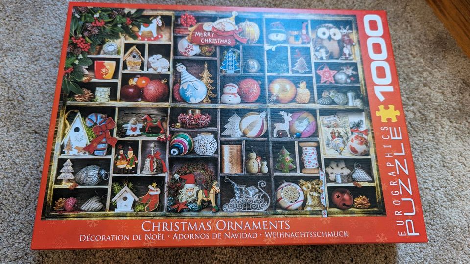 Puzzle 1000 Teile, neu, Weihnachtsschmuck, Christmas Ornaments in Königslutter am Elm