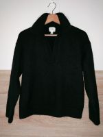 H&M S 36 Polo Sweatshirt Strickpullover Pulli schwarz mit Kragen Bayern - Pfeffenhausen Vorschau