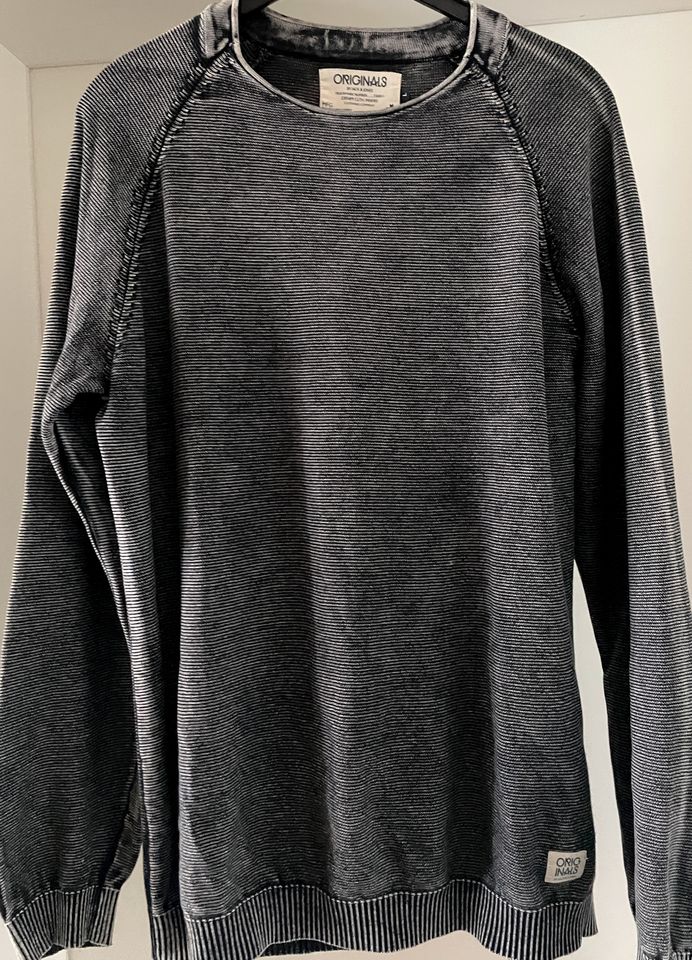 w/NEU! JACK & JONES Baumwollstrickpulli grau L 176 182 188 in Hütschenhausen