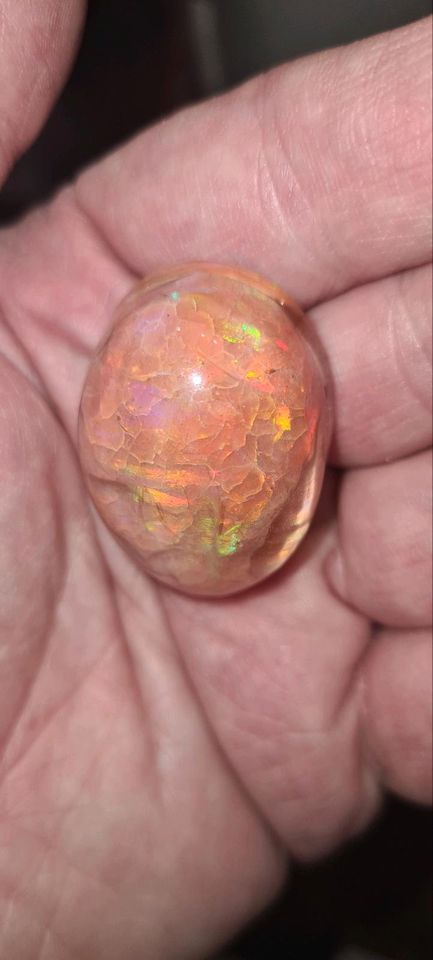 Sehr seltener Feueropal Opal alle Farben Rot Mineralien Edelstein in Rosenheim