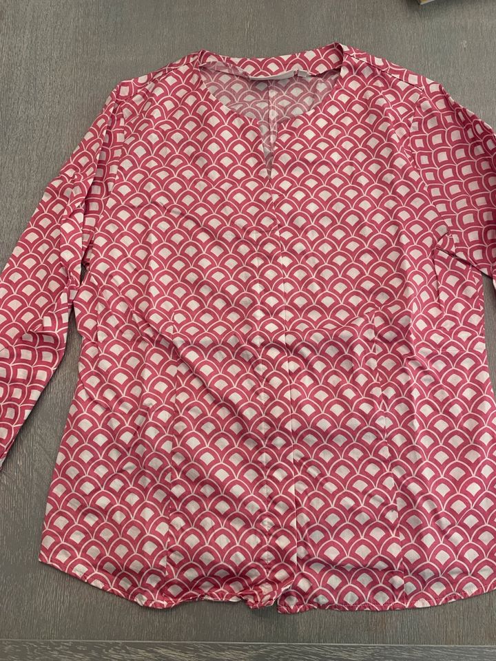 Eterna Bluse Gr. 38 / M pink weiß edel Top ♥️ in Bendestorf