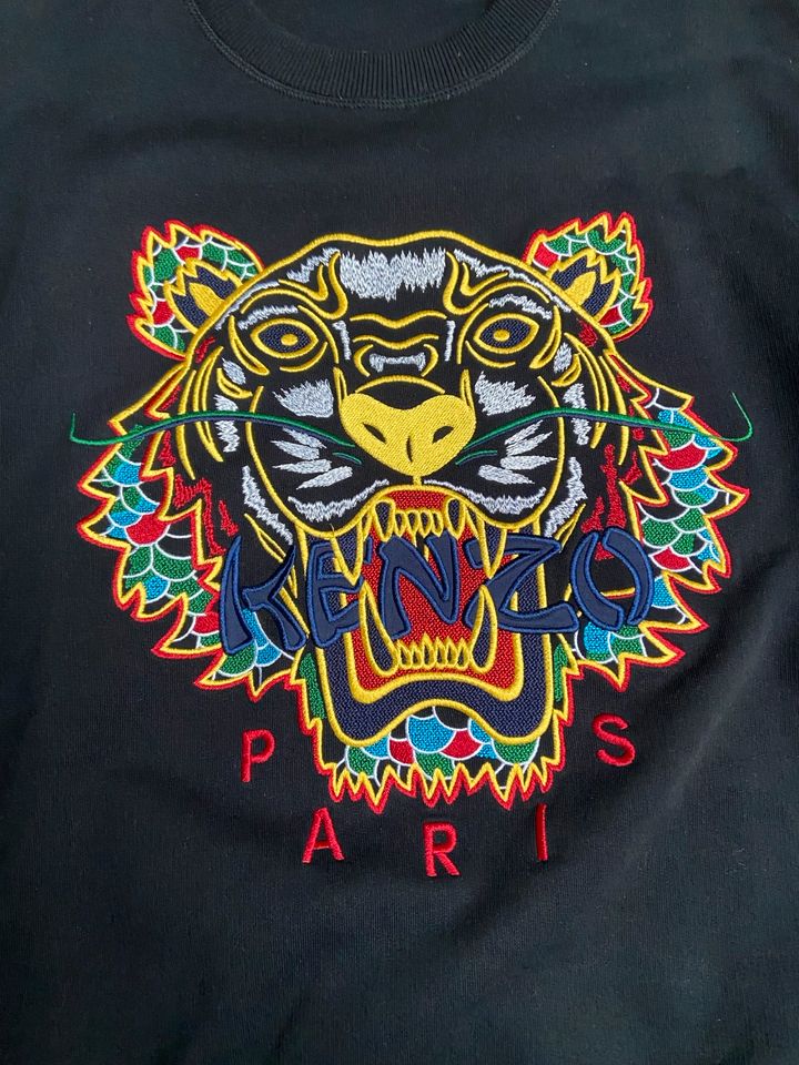 ORIGINAL! Kenzo Sweatshirt Herren Schwarz Tiger in Düren