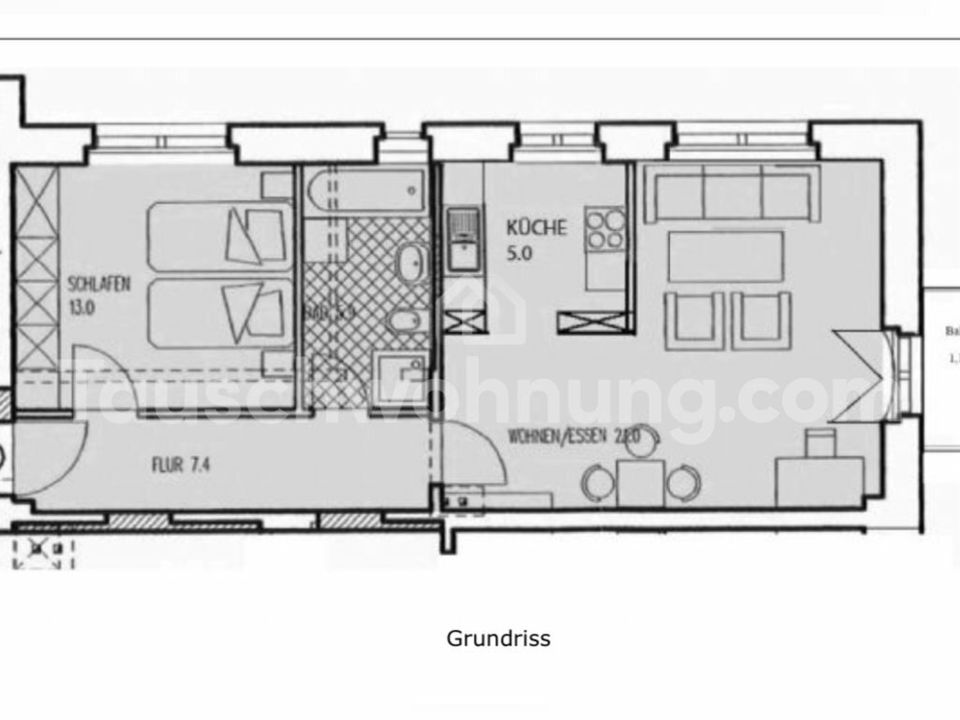 [TAUSCHWOHNUNG] Helle ruhige Hinterhauswohnung mit Balkon in Dresden