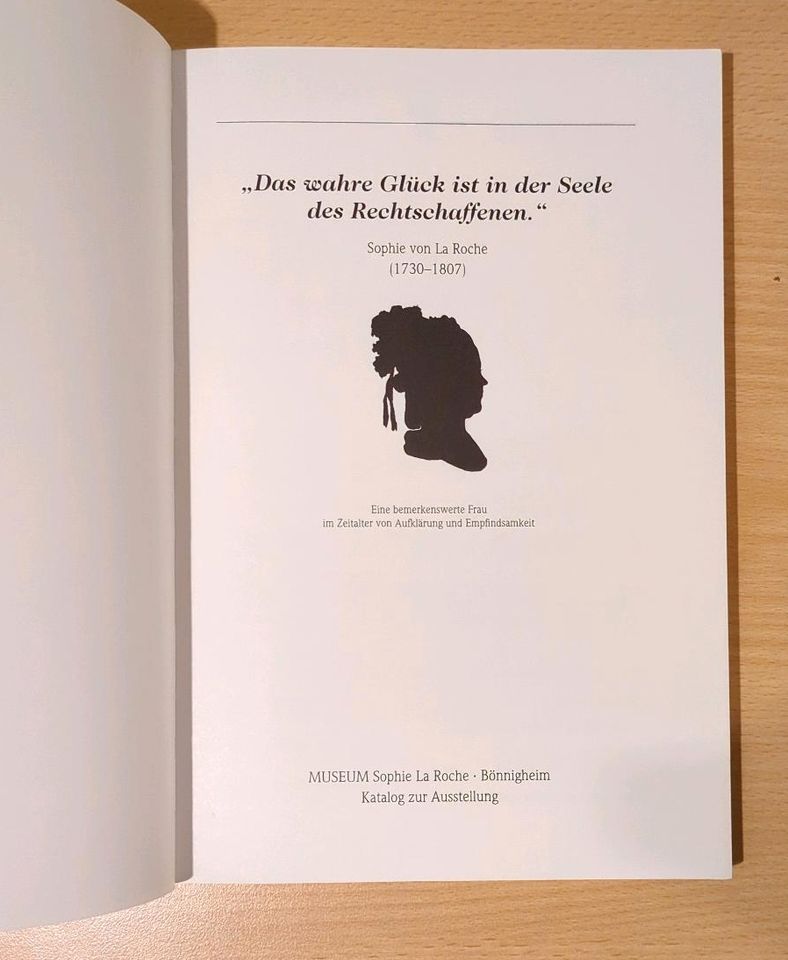 Sophie La Roche Das wahre Glück ist in der Seele des Rechtschaf in Heilbronn