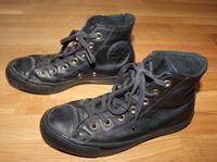 Converse All Star Chucks Leder schwarz gefüttert Gr. 37 Dortmund - Benninghofen Vorschau