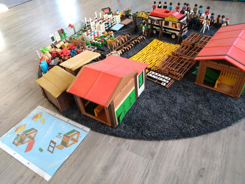 Playmobil 3436 3775 3855 Reiterhof Ponyhof Reitplatz Hindernisse in Nordstrand