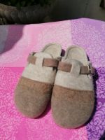 Clogs , Hausschuhe , gr. 39 , braun / beige Rheinland-Pfalz - Maxdorf Vorschau