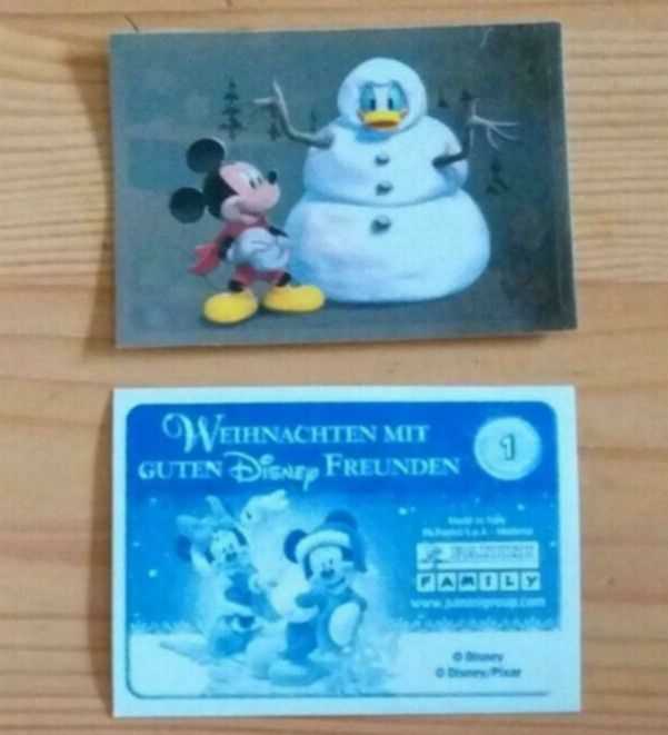 Sammelsticker Panini Rewe "Weihnachten mit guten Disney Freunden" in Hohenstein