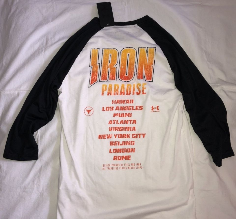 Under Armour T-Shirt Project Rock Iron Paradise Dwayne Johnson M in Berlin