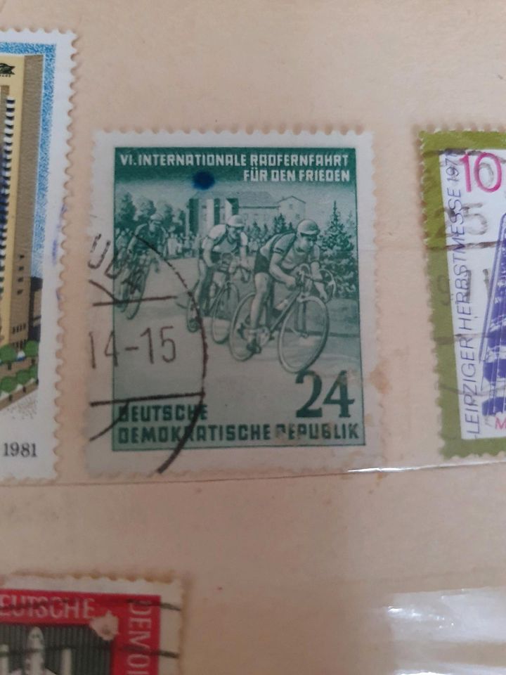 DDR Briefmarken in Langenwetzendorf