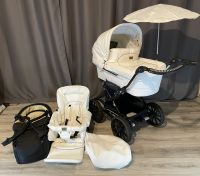 Emmaljunga Mondial Duo Combi Kinderwagen leatherette weiß Bayern - Buttenwiesen Vorschau