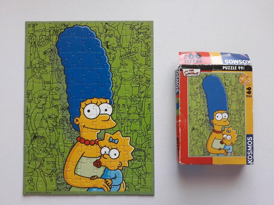 The Simpsons KOSMOS Puzzle 99 Teile Marge mit Maggie in Pforzheim