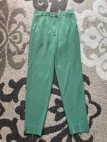 Vintage Bundfaltenhose Marlenehose Hose grün Größe 40 Hessen - Geisenheim Vorschau