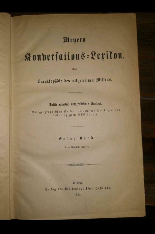 Meyers Konversations-Lexikon 3. Auflage 1874-1878 in Löhnberg