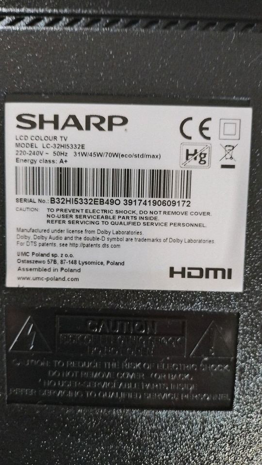 SHARP Fernseher HDMI in Burgkunstadt