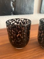 Teelichthalter schwarz Byon gesprenkelt Glas Handmade Deko Vase Bayern - Lauf a.d. Pegnitz Vorschau