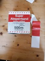 Super Absperrband, rot / weiß geblockt, Polyethylen, 80 mm, 500 m Baden-Württemberg - Heidenheim an der Brenz Vorschau